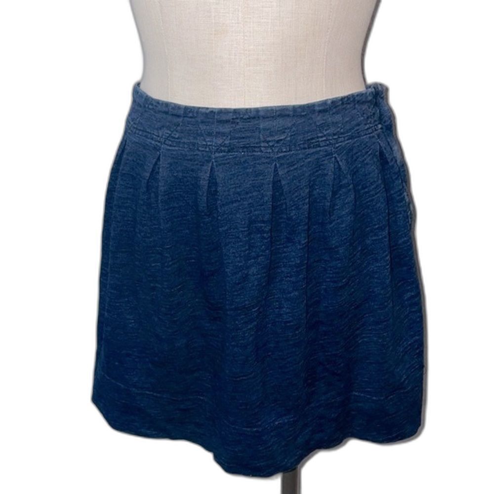 Marc by Marc Jacobs Jersey Denim Pleated Mini Skirt size XS
